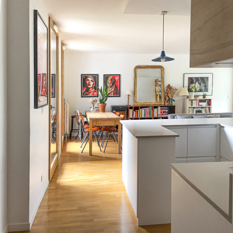 Rénovation cuisine sur-mesure moderne paris